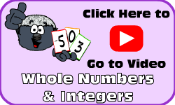 Click here to go to the Whole Numbers & Integers video