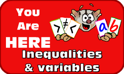 Click here to go to the Inequalities & Variables Video