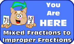 Click here to go to the Expressing Mixed Fractions as Improper Fractions video